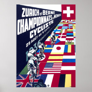 Zurich 1936 Track Cycling Poster