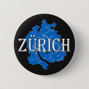 Zurich 6 Cm Round Badge