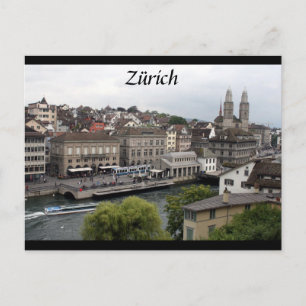 zürich border postcard