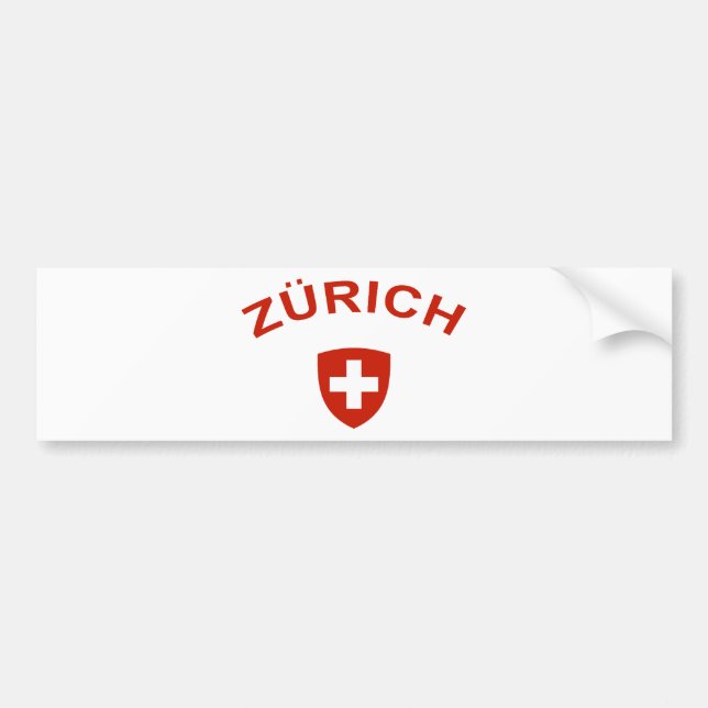 Zurich Bumper Sticker (Front)