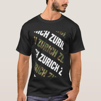 Zurich Camo Pattern Green Camouflage T-Shirt