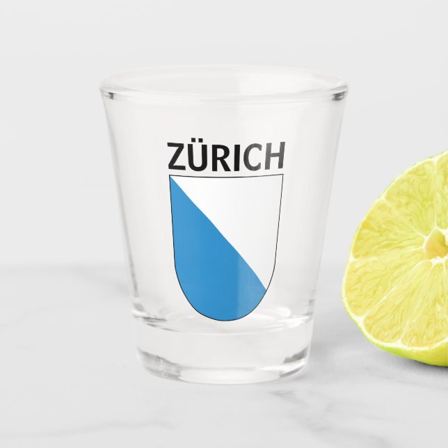 Zürich coat of arms shot glass (Front)