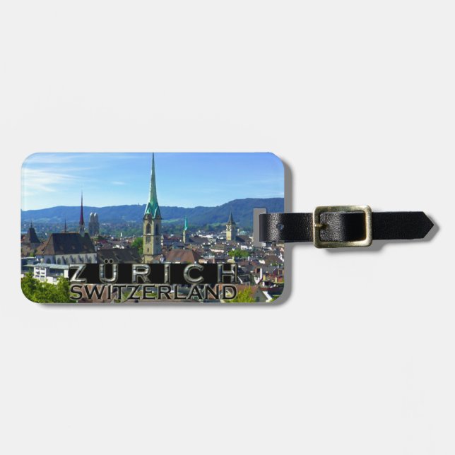 Zurich Luggage Tag (Front Horizontal)