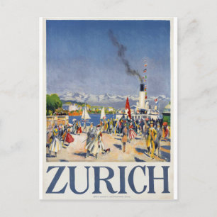 Zurich Port, Switzerland Postcard