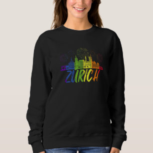Zurich Pride Skyline Pride Parade Zurich Sweatshirt