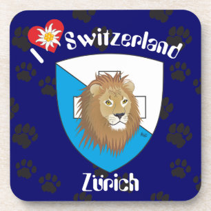 Zürich Schweiz Kork-Untersetzer Coaster