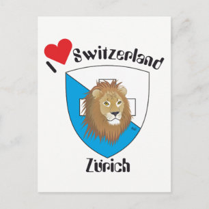 Zürich Schweiz Postkarte Postcard