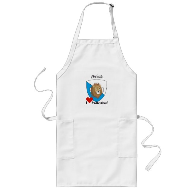 Zürich Schweiz  Schürze Long Apron (Front)