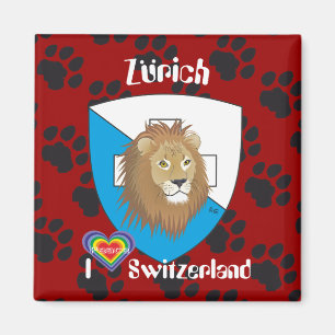 Zürich Schweiz Suisse Svizzera Magnet