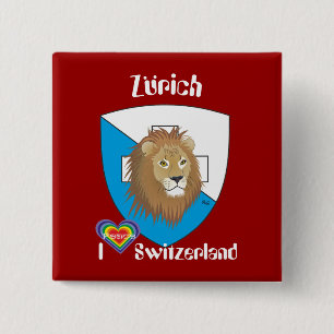 Zürich Schweiz Switzerland Button