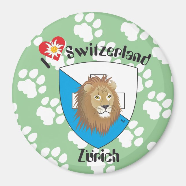Zürich Schweiz Switzerland Magnet (Front)