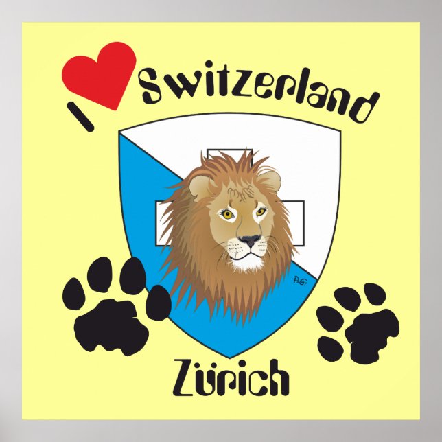 Zürich Schweiz Switzerland Poster (Front)