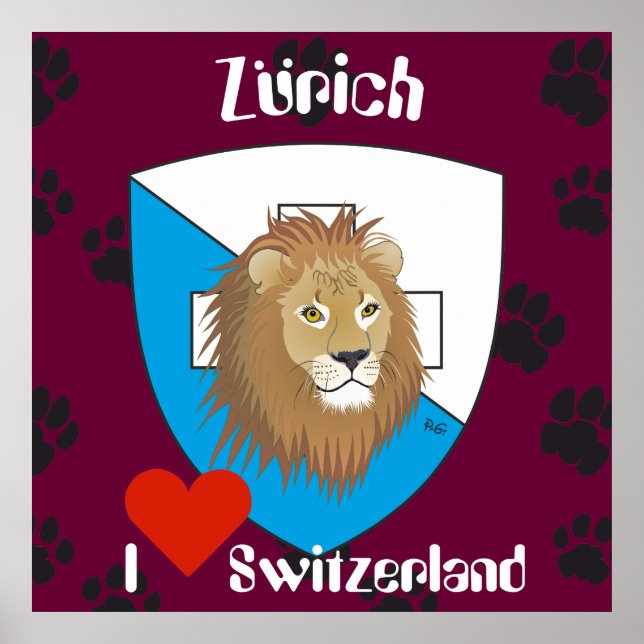 Zürich Schweiz Switzerland Poster (Front)
