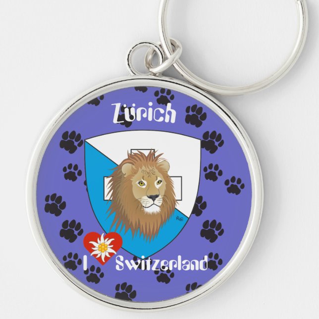 Zürich Schweiz Switzerland Schlüsselanhänger Key Ring (Front)