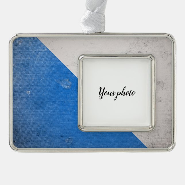 Zurich Silver Plated Framed Ornament (Front)