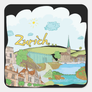 Zurich Square Sticker