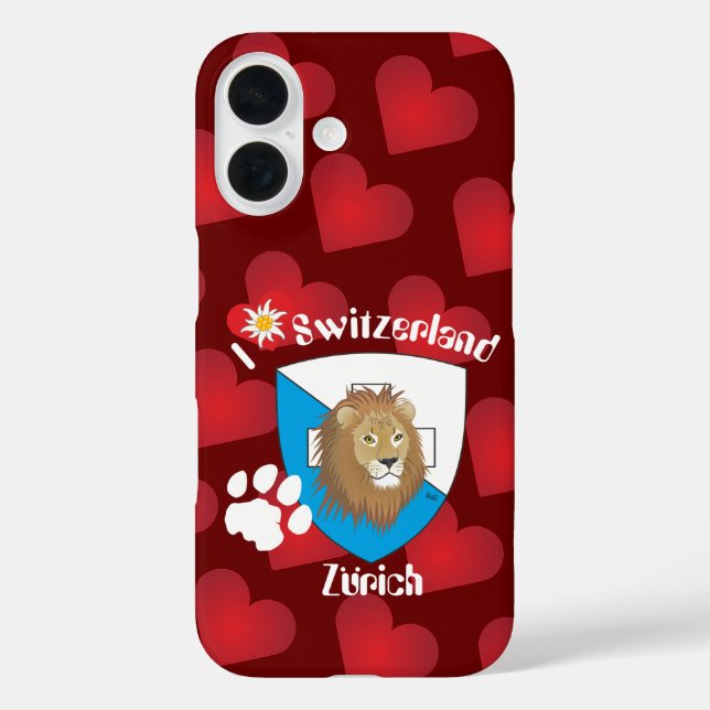 Zurich Switzerland Apple iPhone Cases (Back)