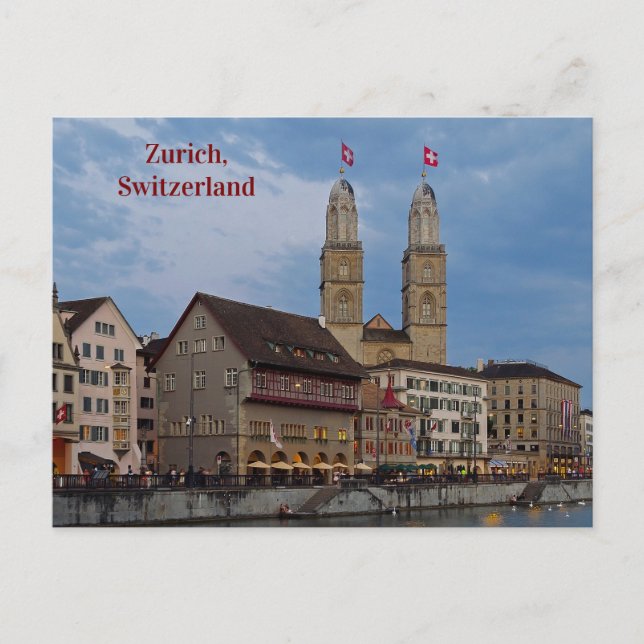 Zurich Switzerland Architecture Postcard (Front)