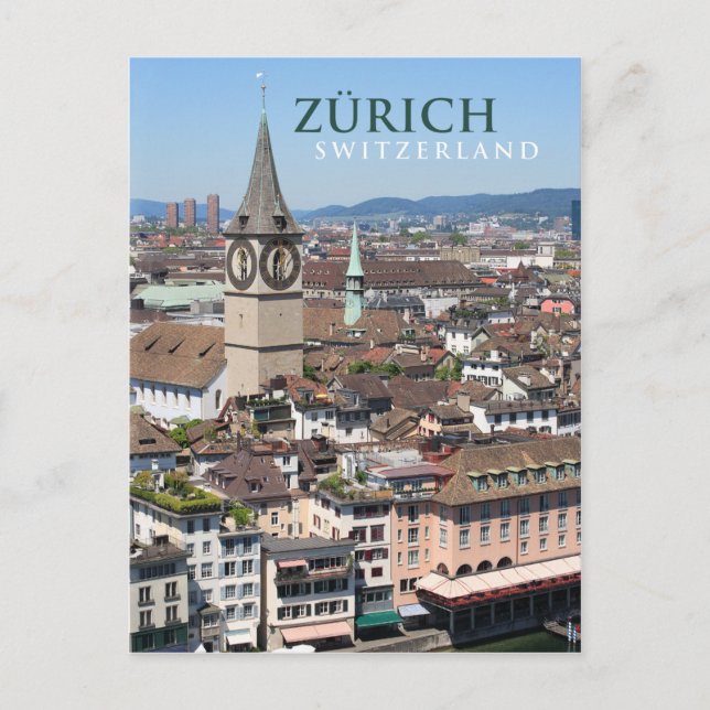 zurich switzerland postcard (Front)