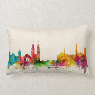 Zurich Switzerland Skyline Lumbar Cushion
