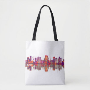Zurich Switzerland Skyline Tote Bag