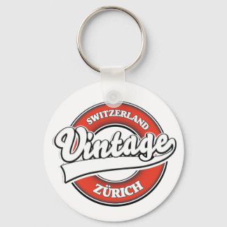 Zürich Switzerland vintage style logo Key Ring
