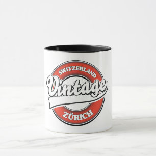 Zürich Switzerland vintage style logo Magnet Mug