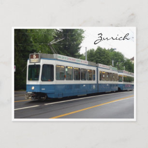 zürich tram postcard