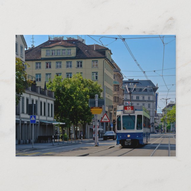 Zurich tram postcard (Front)