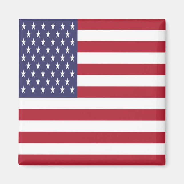 zUS001 US FLAG, America, Fridge Magnet (Front)