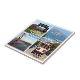 zUS0028 SAN FRANCISCO, Mosaic, California, Ceramic Tile