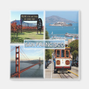 zUS0028 SAN FRANCISCO, Mosaic, California, Fridge Magnet