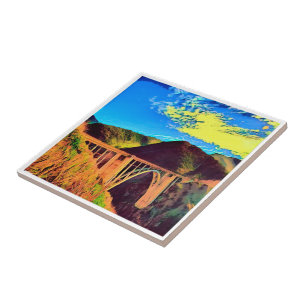 zUS007 BIXBY CREEK Bridge, California, Ceramic Tile