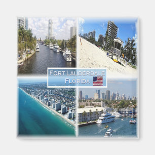 zUS022 FORT LAUDERDALE, Mosaic, Florida, Fridge Magnet