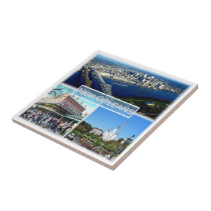 zUS023 NEW ORLEANS, Mosaic, Louisiana, Ceramic Tile