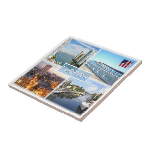 zUS025 FLORIDA, Mosaic, America, Ceramic Tile