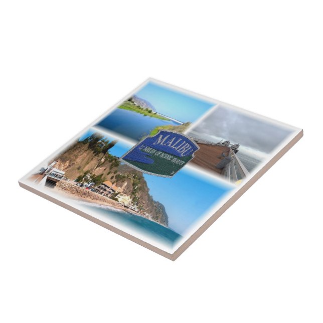 zUS030 MALIBU, LOS ANGELES, California, Ceramic Tile (Side)