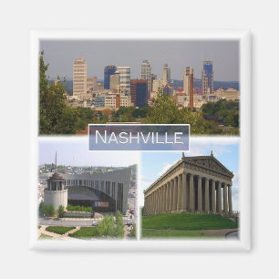 zUS037 NASHVILLE, Tennessee, Mosaic, Fridge Magnet