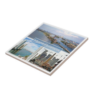 zUS039 MIAMI, FLORIDA, Mosaic, America, Ceramic Tile