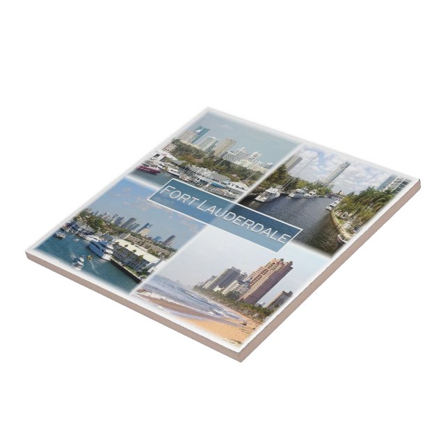 zUS044 MIAMI, FORT LAUDERDALE, Mosaic, Ceramic Tile (Side)