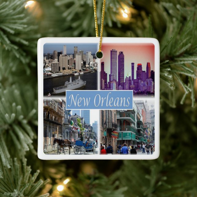 zUS049 NEW ORLEANS LOUISIANA, Ceramic Ornament (Tree)
