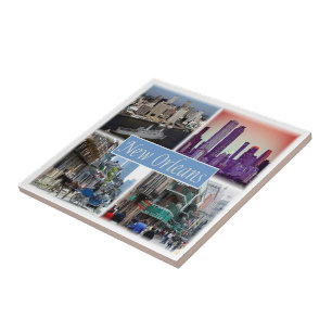 zUS049 NEW ORLEANS LOUISIANA, Mosaic, Ceramic Tile