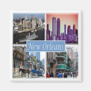 zUS049 NEW ORLEANS LOUISIANA, Mosaic, Fridge Magnet