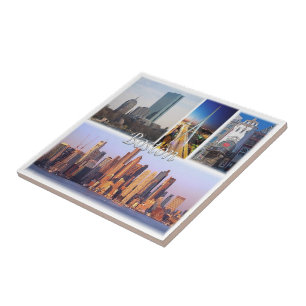 zUS051 BOSTON, Massachusetts, Mosaic, Ceramic Tile