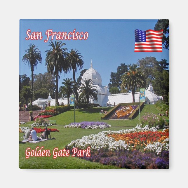zUS068 SAN FRANCISCO Golden Gate Park, Fridge Magnet (Front)