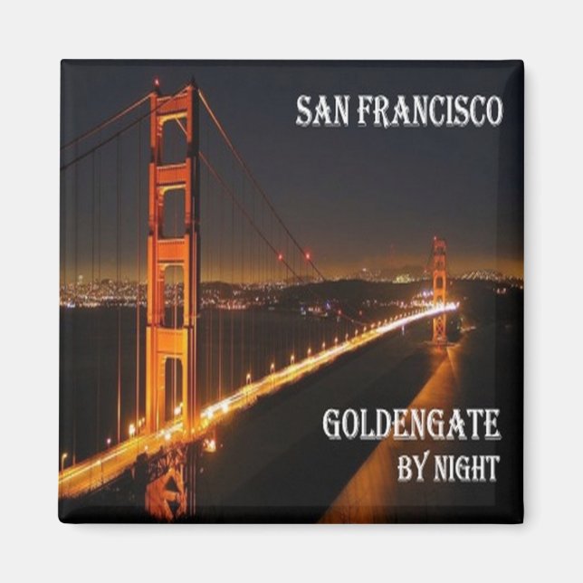 zUS073 SAN FRANCISCO, Golden Gate Bridge, Fridge Magnet (Front)