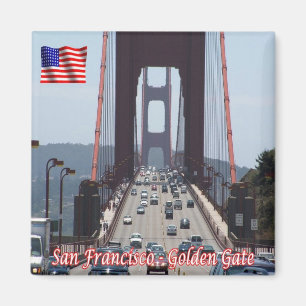zUS084 SAN FRANCISCO, Golden Gate Bridge, Fridge Magnet