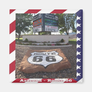 zUS087 ROUTE 66, Arizona, America, Fridge Magnet