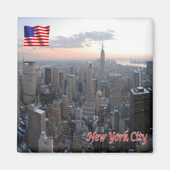 zUS101 NEW YORK CITY, N.Y. America, Fridge Magnet (Front)