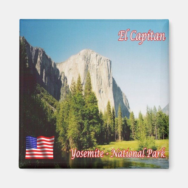 zUS120 YOSEMITE N.P. El Capitan, California,Fridge Magnet (Front)